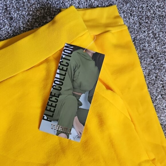 NWT Thrill Soft & Cozy Fleece Collection Womens 2X Yellow Jogger Sweatpants - Picture 3 of 6
